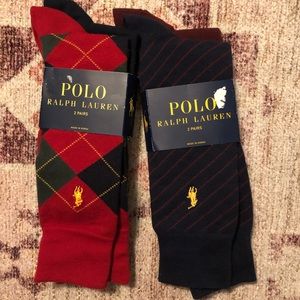 Polo Ralph Lauren Men's Sock Size: 10-13 ; 4ct